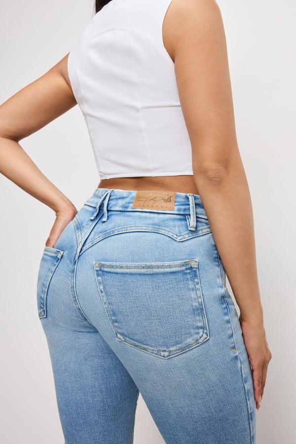 good american DOLLY JOLEANS FLARE JEANS