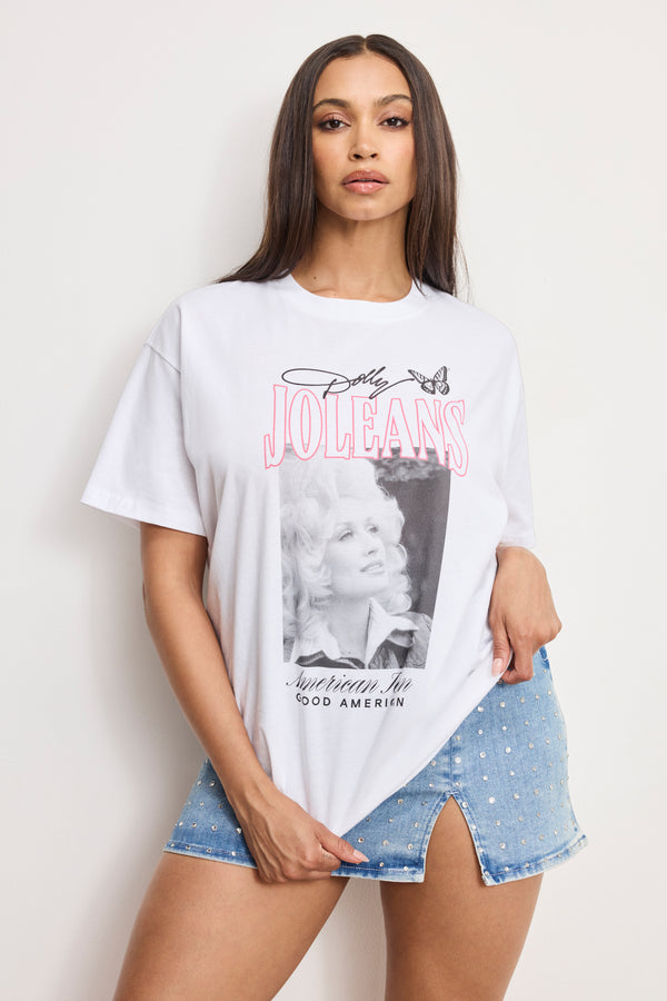 good american DOLLY OVERSIZED CONCERT TEE