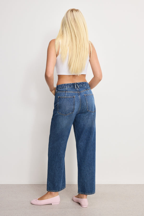 Good American GOOD 90S CROPPED RELAXED JEANS