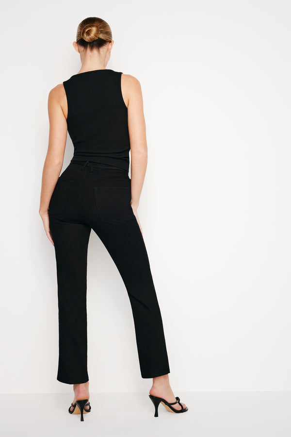 Good American GOOD CURVE STRAIGHT NEVER FADE JEANS