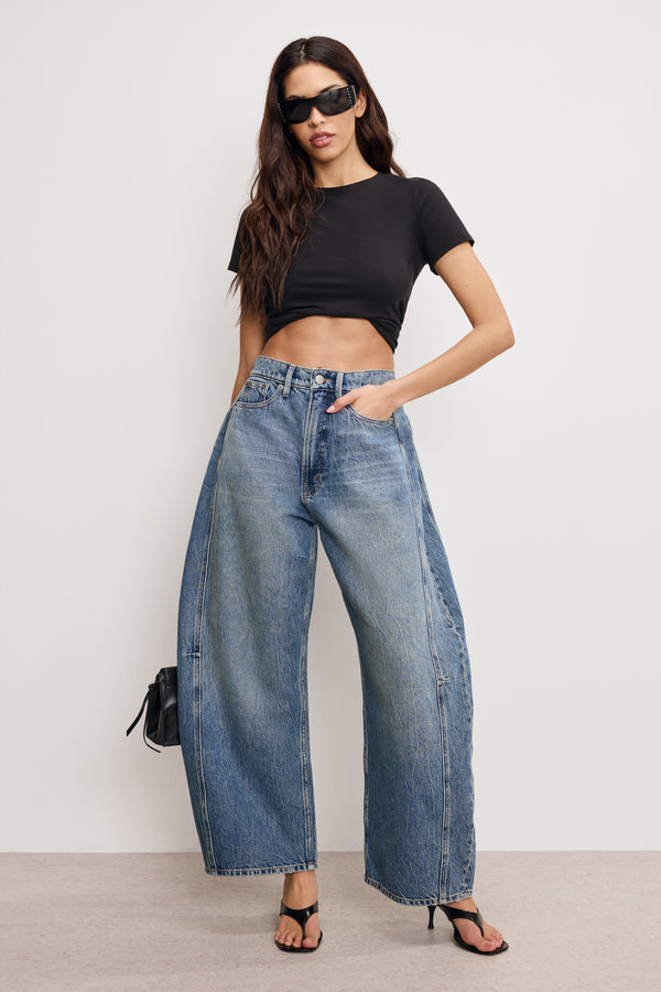 Good American GOOD EXTREME BARREL JEANS