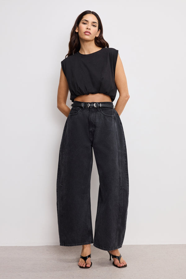 good american GOOD EXTREME BARREL JEANS