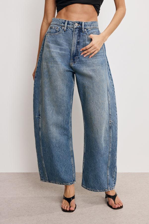 good american GOOD EXTREME BARREL JEANS