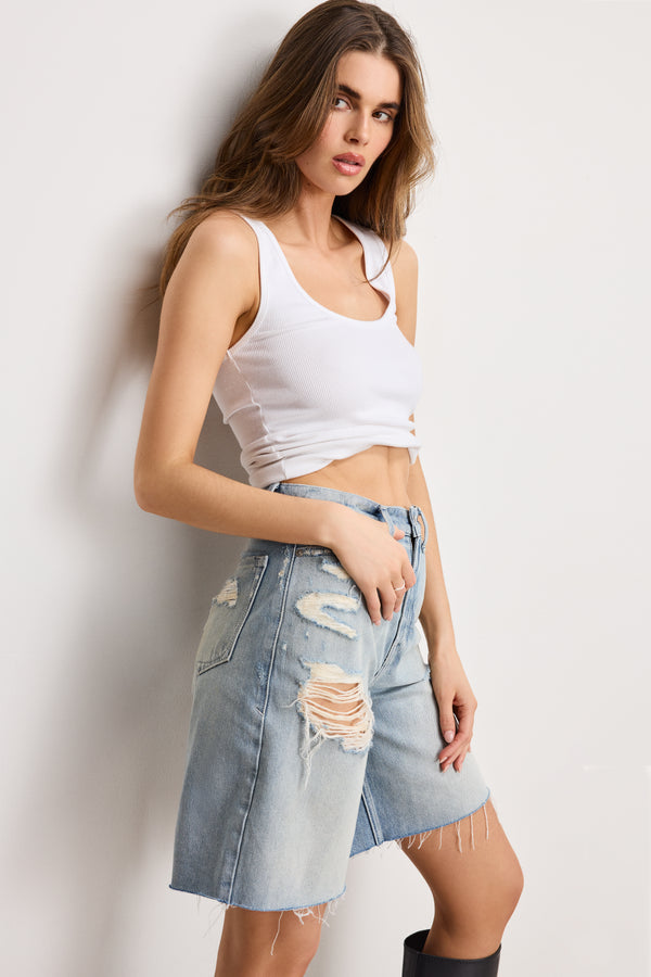 Good American GOOD EXTREME BARREL SHORTS