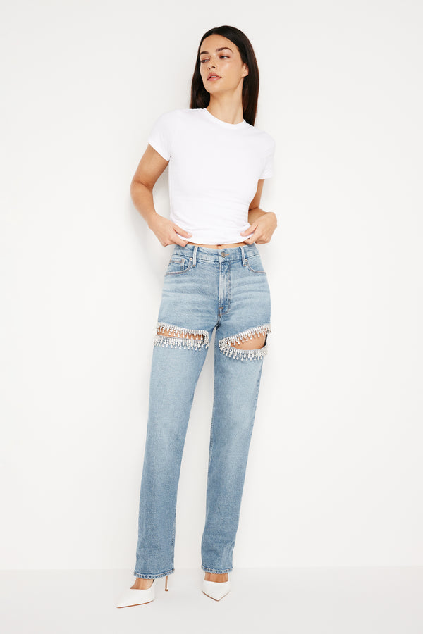 Good American GOOD ICON STRAIGHT DIAMOND JEANS