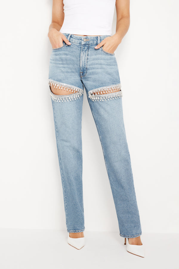 Good American GOOD ICON STRAIGHT DIAMOND JEANS