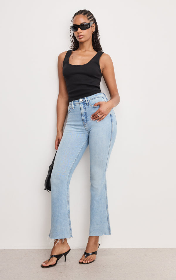 good american GOOD KICK FLARE JEANS
