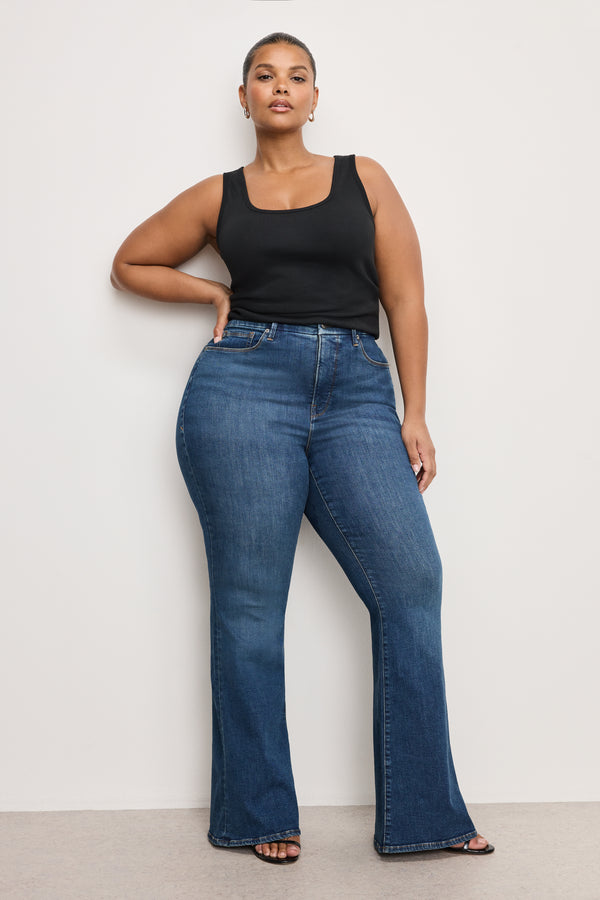 good american GOOD LEGS FLARE JEANS