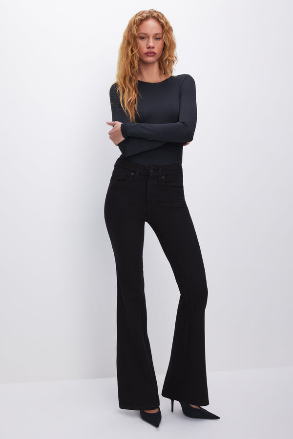 good american GOOD LEGS FLARE NEVER FADE JEANS
