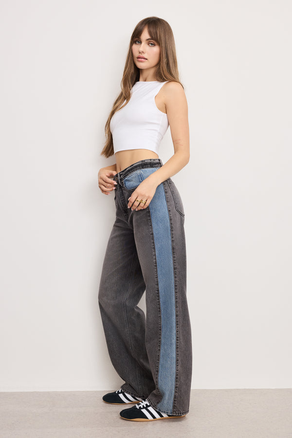 good american GOOD LOW RISE BAGGY JEANS