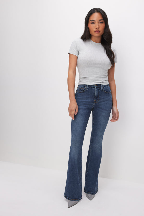 good american GOOD PETITE FLARE JEANS