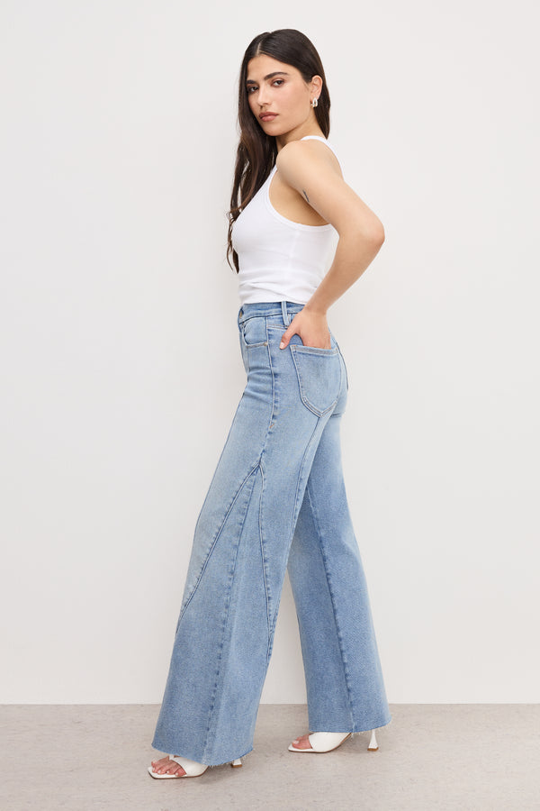 good american GOOD PETITE PALAZZO JEANS