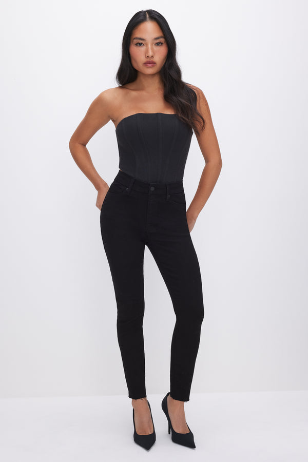 Good American GOOD PETITE SKINNY NEVER FADE JEANS