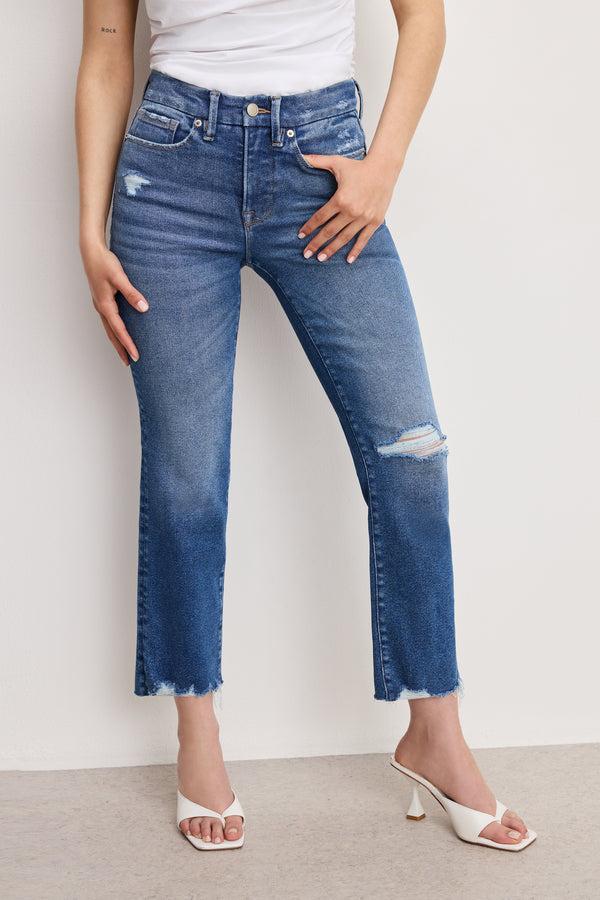 Good American GOOD PETITE STRAIGHT JEANS