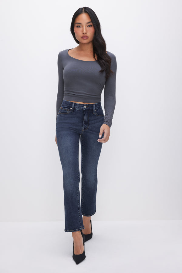 Good American GOOD PETITE STRAIGHT JEANS