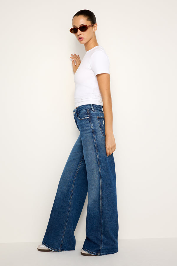 Good American GOOD SKATE WIDE LEG JEANS