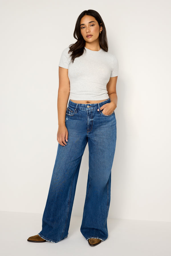 Good American GOOD SKATE WIDE LEG JEANS