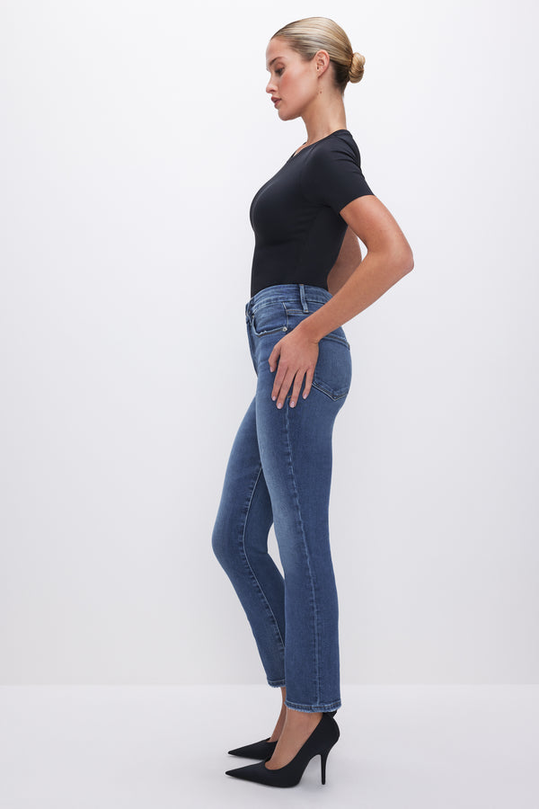 Good American GOOD STRAIGHT COMPRESSION JEANS