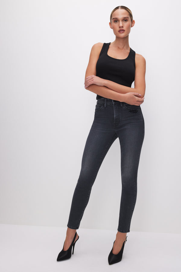 Good American MICRO RIB TANK TOP