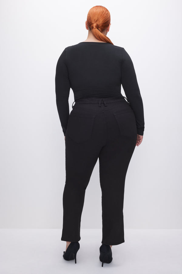 Good American NEVER FADES GOOD LEGS STRAIGHT JEANS