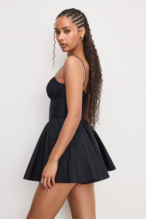 Good American POPLIN MINI DRESS
