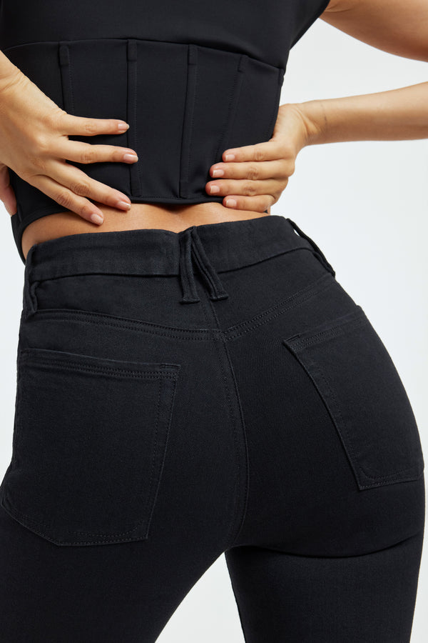 Good American POWER STRETCH PULL-ON SKINNY JEANS