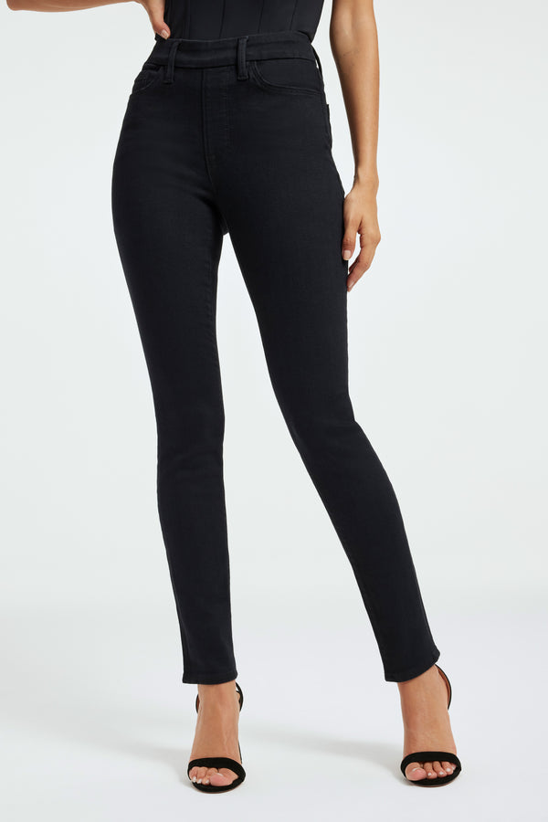 good american POWER STRETCH PULL-ON SKINNY JEANS