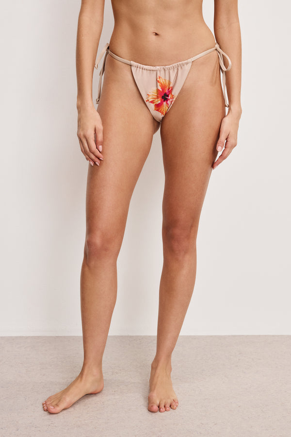 Good American SATIN TINY TIES BIKINI BOTTOM