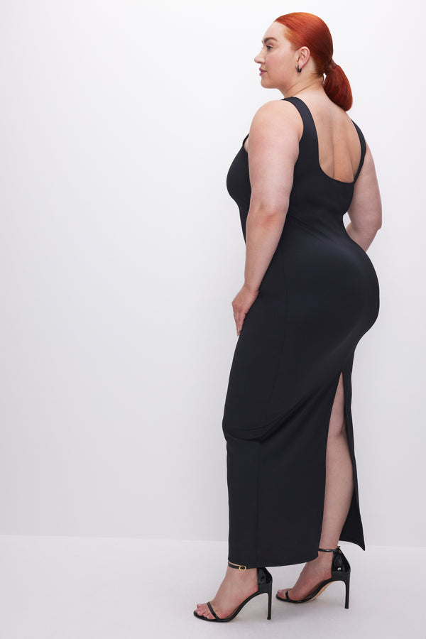 Good American SCUBA MODERN TANK MAXI DRESS