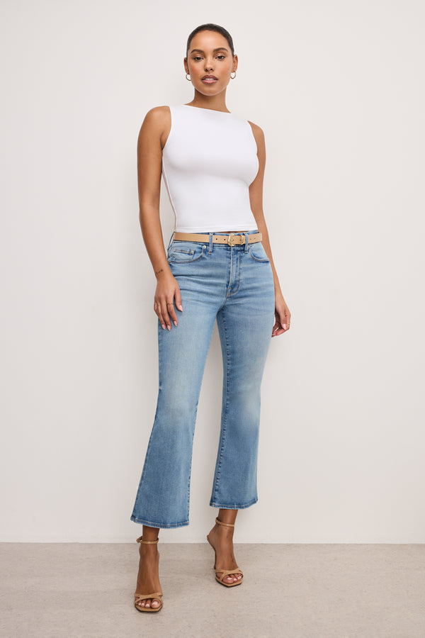 Good American SKINNY BOLD BUCKLE BELT