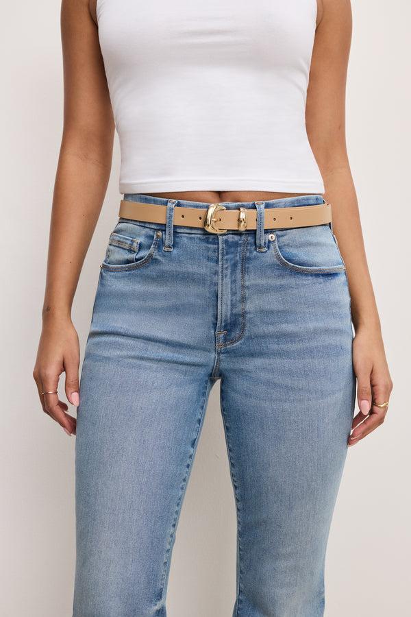 Good American SKINNY BOLD BUCKLE BELT