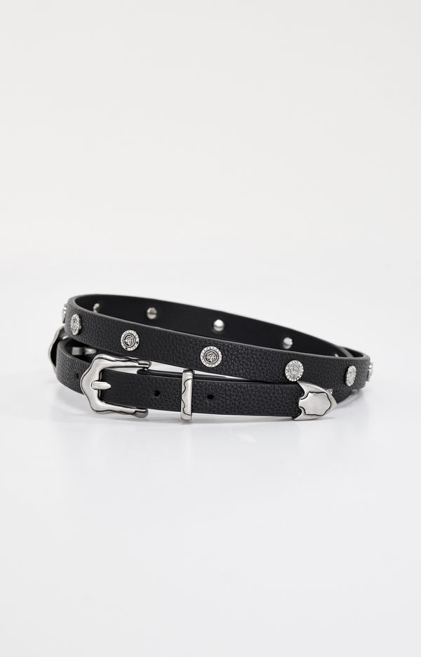 Good American SKINNY DOUBLE BUCKLE BELT
