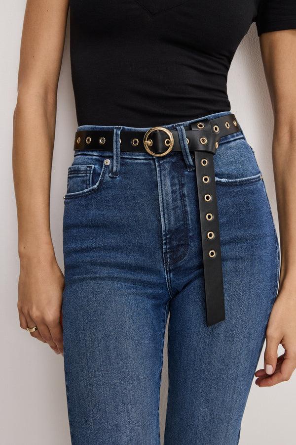 Good American SKINNY EYELET BELT