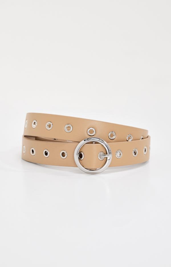 good american SKINNY EYELET BELT