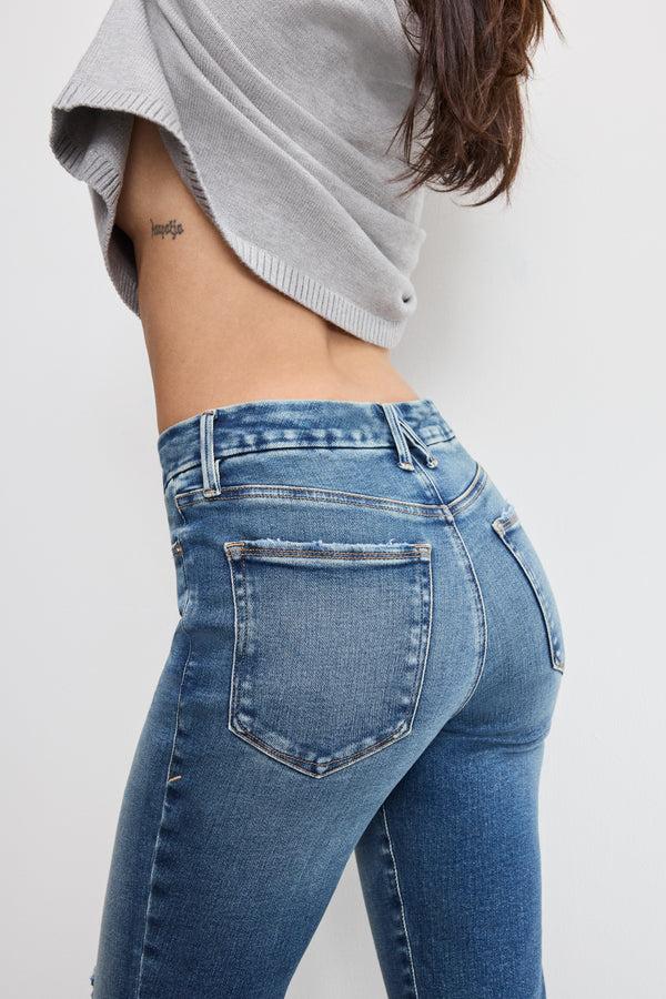 Good American SOFT TECH GOOD LEGS STRAIGHT JEANS