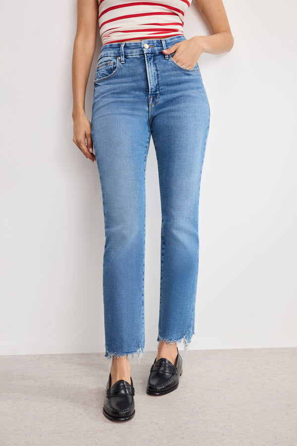 Good American SOFT-TECH GOOD LEGS STRAIGHT JEANS