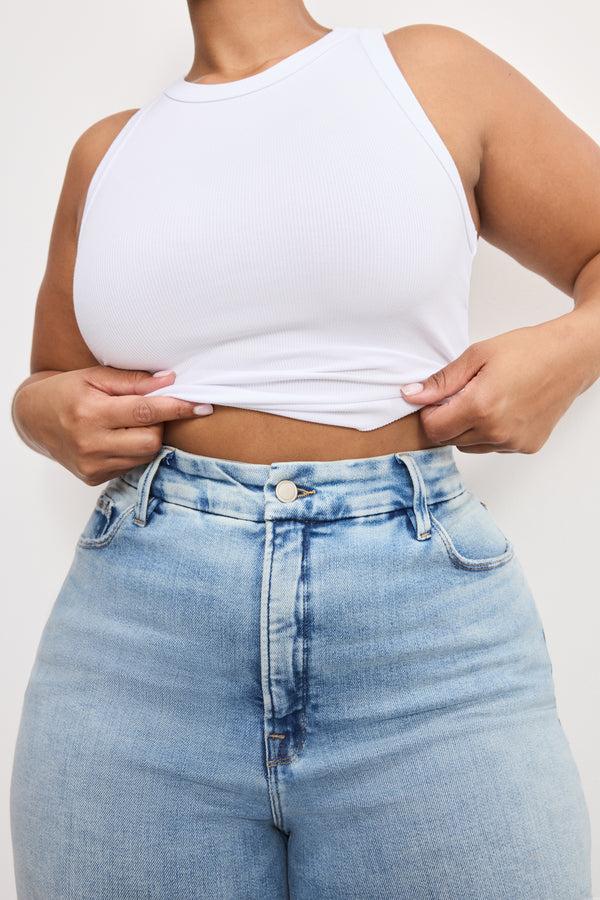 Good American SOFT TECH GOOD TRUE STRAIGHT JEANS