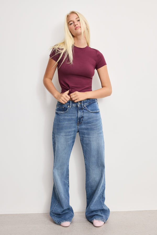 Good American SUPER STRETCH BABY TEE