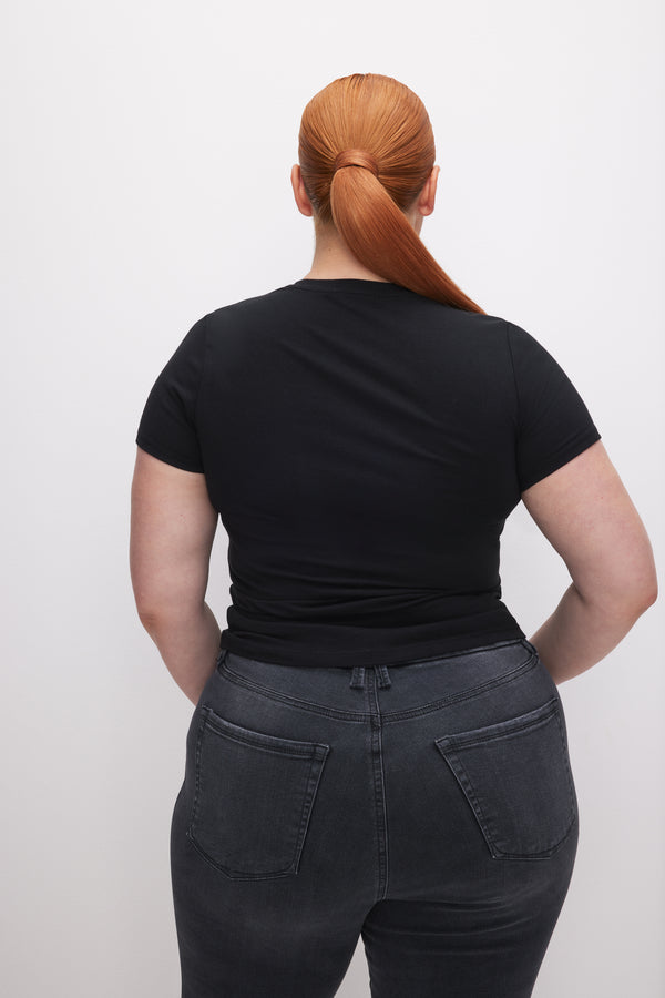 Good American SUPER STRETCH BABY TEE