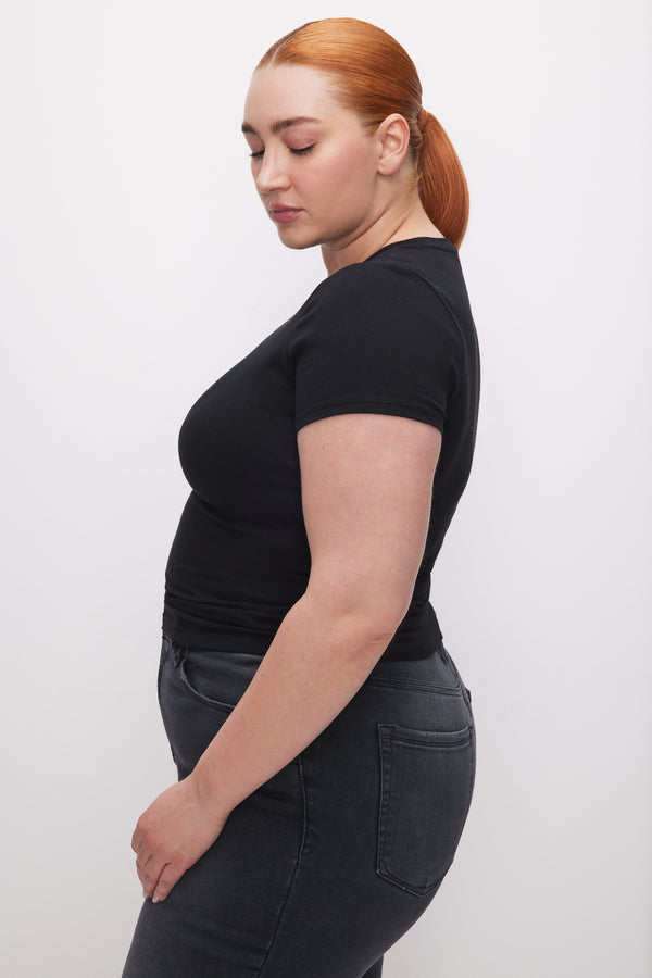 Good American SUPER STRETCH BABY TEE