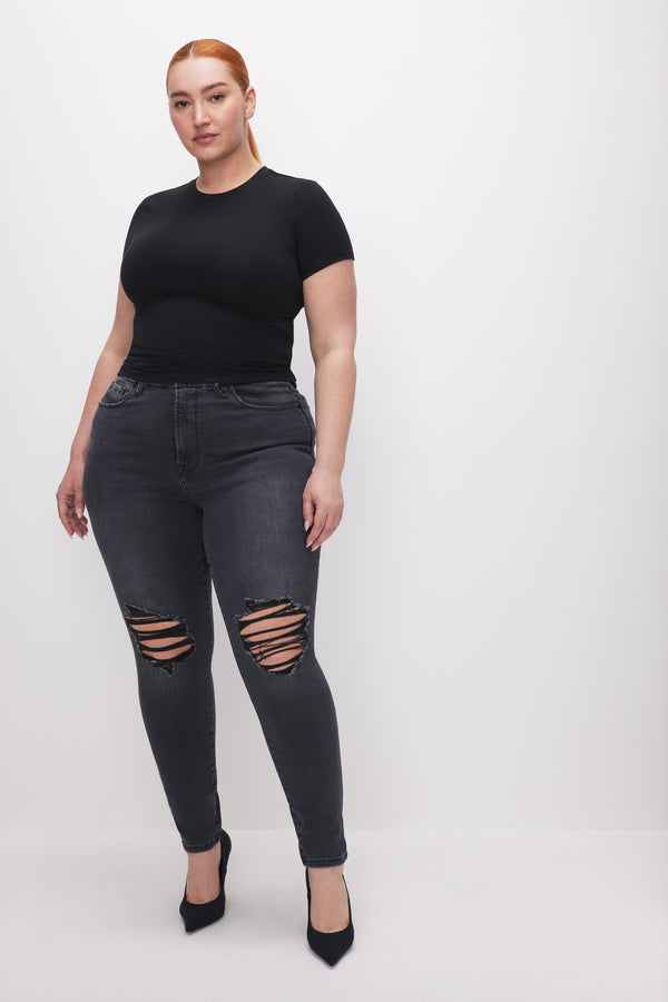 Good American SUPER STRETCH BABY TEE