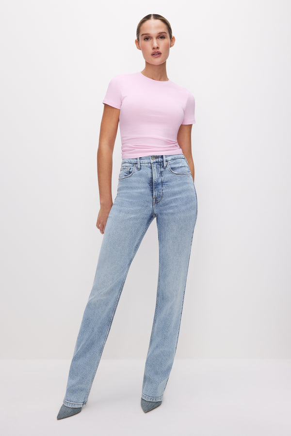 Good American SUPER STRETCH BABY TEE