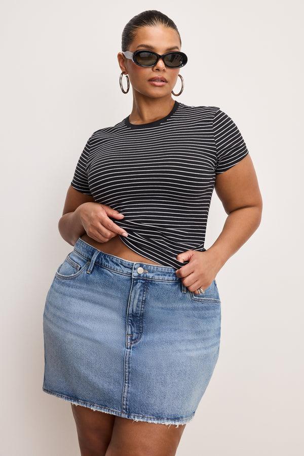 Good American SUPER STRETCH BABY TEE