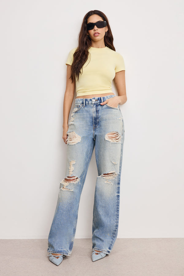 Good American SUPER STRETCH BABY TEE