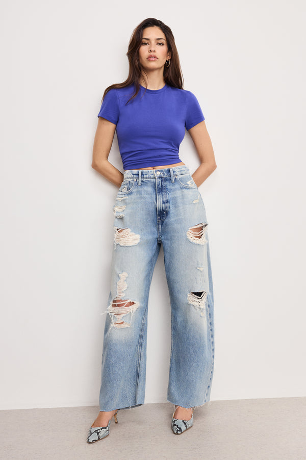 Good American SUPER STRETCH BABY TEE