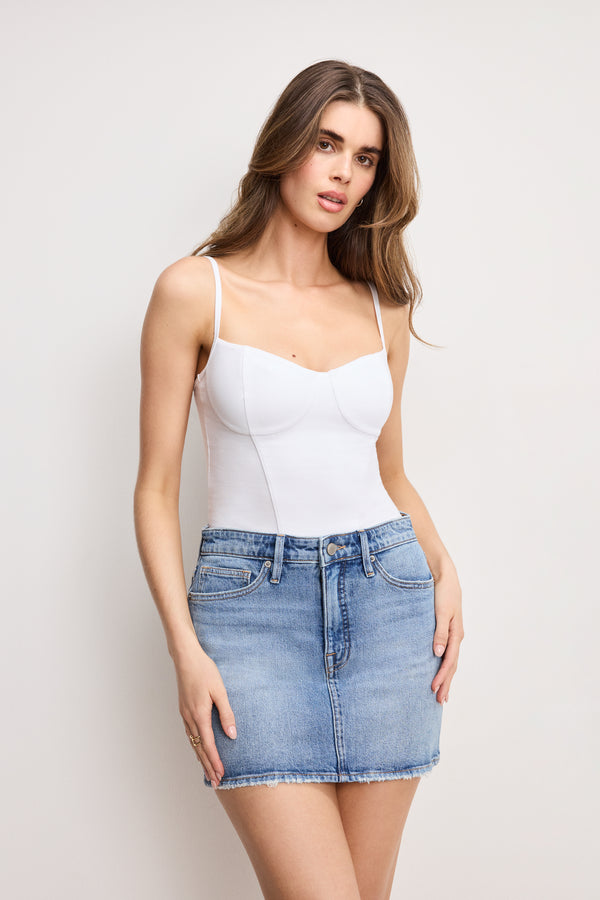 good american SUPER STRETCH JERSEY BUSTIER