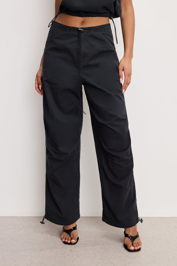good american TWILL PARACHUTE PANTS