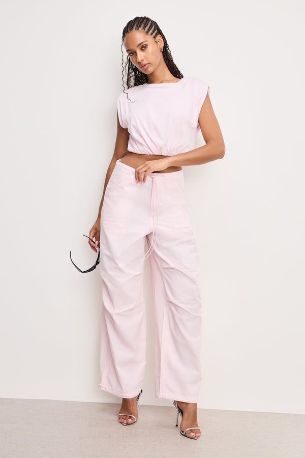 good american TWILL PARACHUTE PANTS