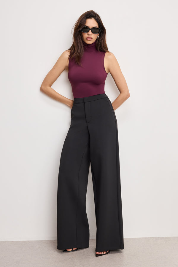 Good American WEIGHTLESS SCUBA MOCK NECK BODYSUIT