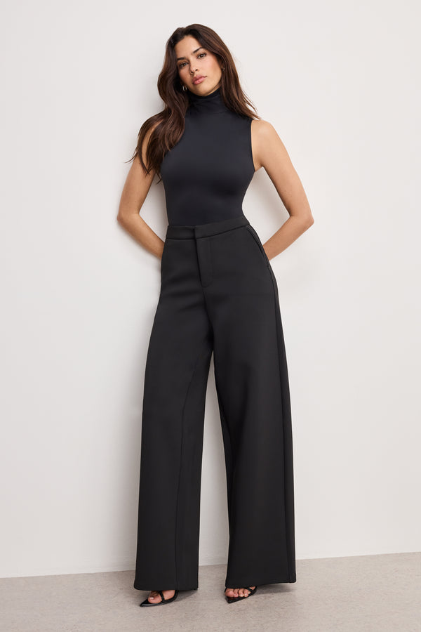 Good American WEIGHTLESS SCUBA MOCK NECK BODYSUIT